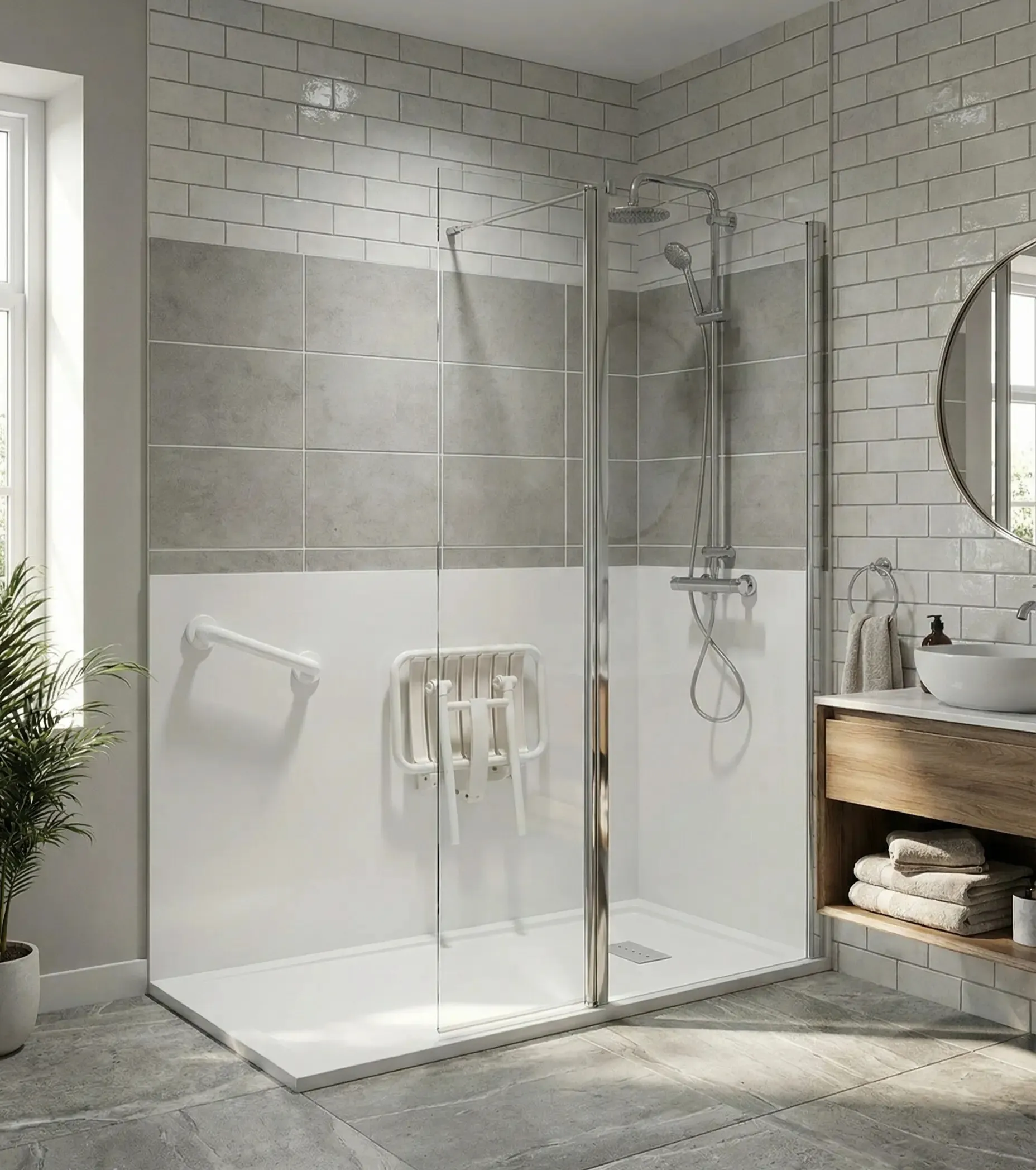 Image installation douche senior 1 douche senior